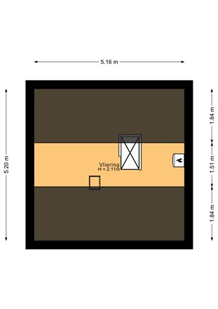 Plattegrond - Schouw 48 1, 8232 BD Lelystad - Tweede verdieping - 2D.jpg